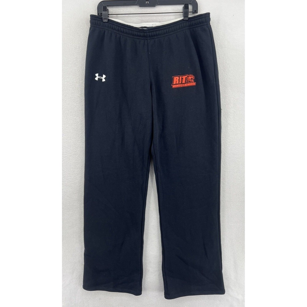 Under Armour Fit Women's Fleece Sweatpants Size L RIT Tigers Women's Lacrosse